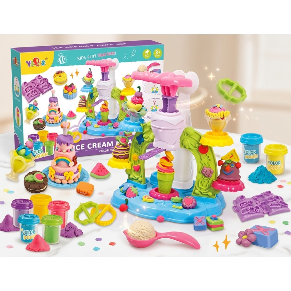 DIY Ice Cream & Cake Color Dough Play Set